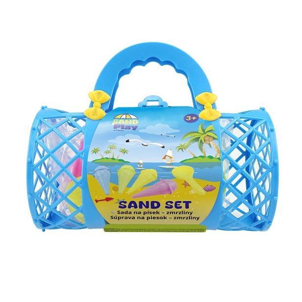 Plastica Hračky na písek - Sada báboviček v retro tašce, 9 ks