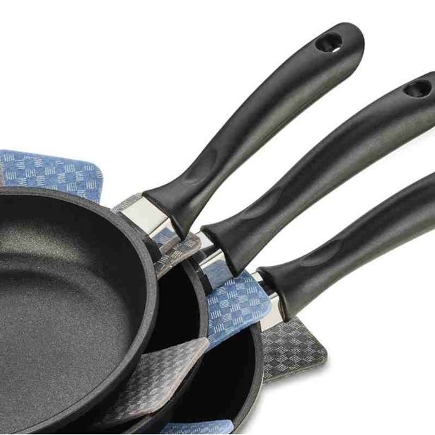 KELA Ochranné podložky na pánve Amparo plsť zelená 3 ks KL-12328