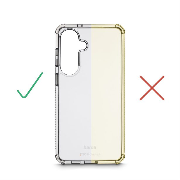 Hama Extreme Protect, kryt pro Samsung Galaxy S26+, D3O®, nežloutne, průhledný