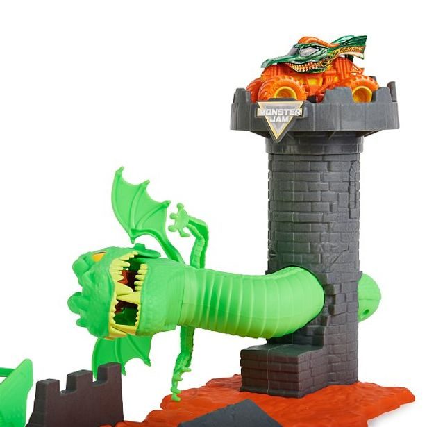 SpinMaster MONSTER JAM - Hrací set DUELING DRAGON, 1:64