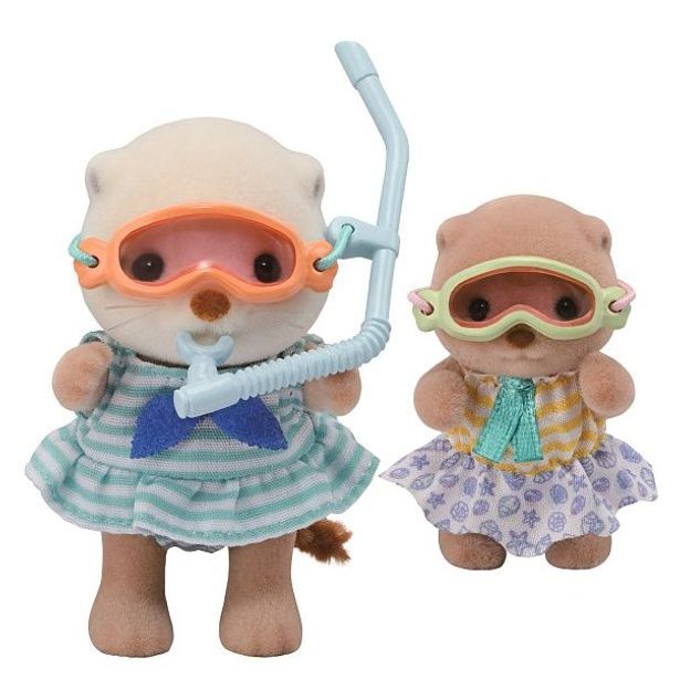 Sylvanian family Vydří sestry na dovolené u moře