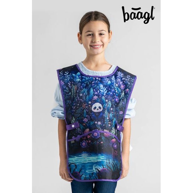 BAAGL SET 5 Ergo Jungle Panda: aktovka, penál, sáček, zástěra, peněženka