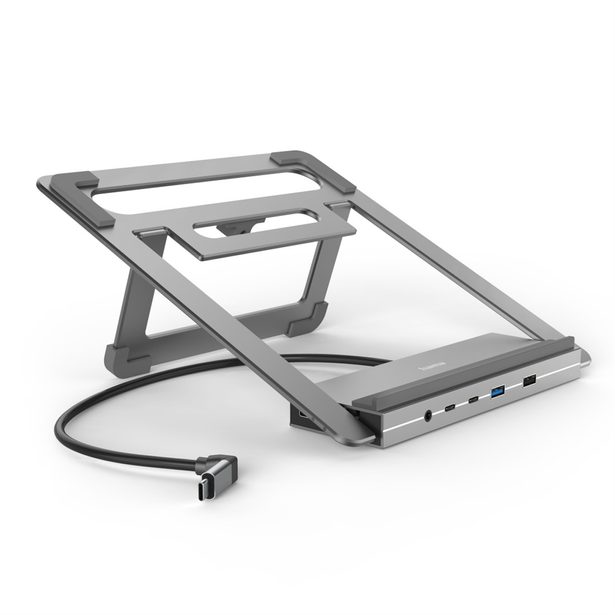 Hama USB-C dokovací stanice a stojan pro notebook Connect2Office Stand, 12 portů