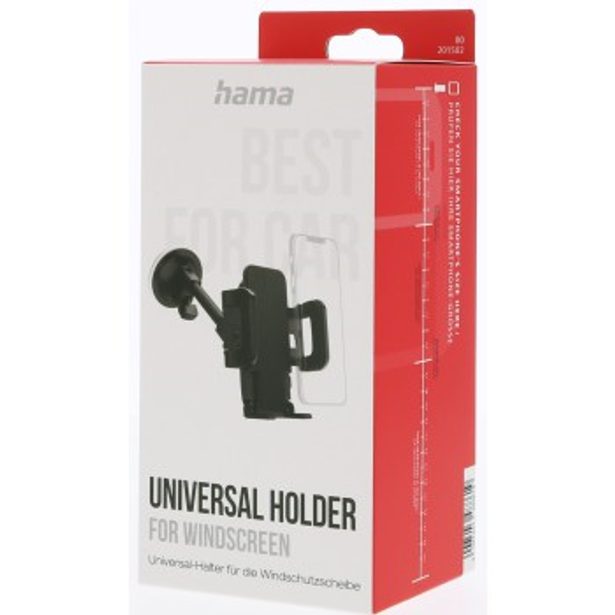 Hama Compact, držák mobilu v autě, pro zařízení s šířkou 4,5-9 cm, přísavka, otáčení o 360°