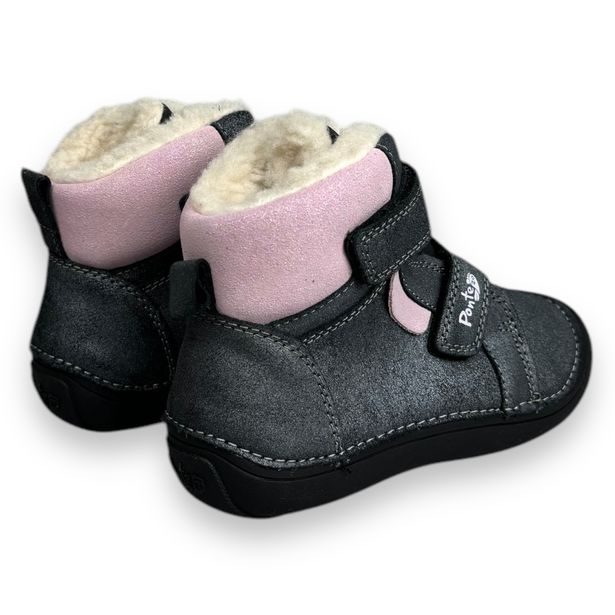 Ponte20, dětské zimní boty - Černo-růžové