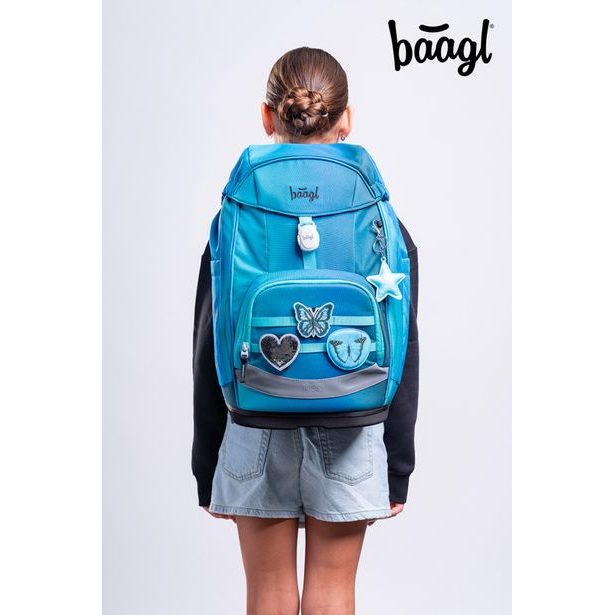 BAAGL Školní batoh Airy Plus Butterfly GRS