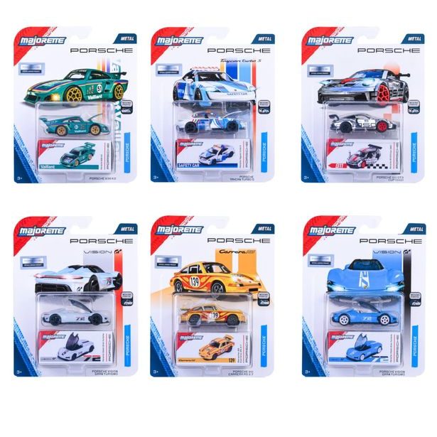 Autíčko Porsche Motorsport Deluxe, 6 druhů