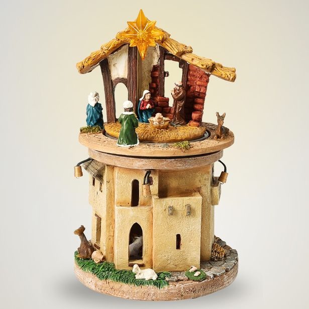 HOMESTYLING Betlém Vánoční dekorace 23 cm LED KO-ABL100030hvez