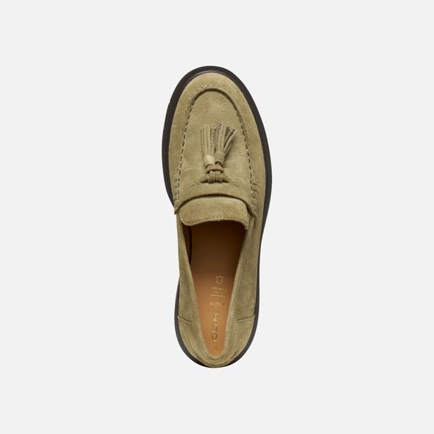 Khaki dámské mokasíny Geox Spherica EC1
