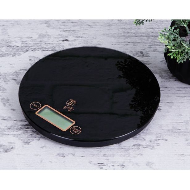BERLINGERHAUS Váha kuchyňská digitální kulatá 5 kg Black Rose Collection BH-9431