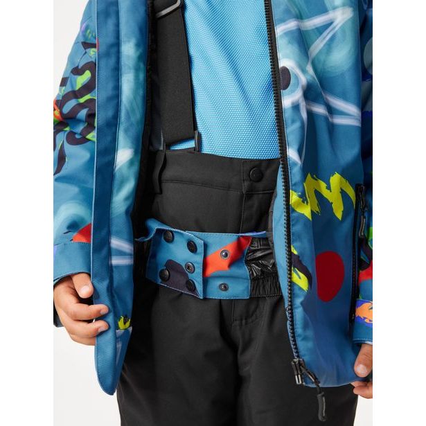 Unuo Dětská zimní bunda Polar, Kobaltová, Fantazie