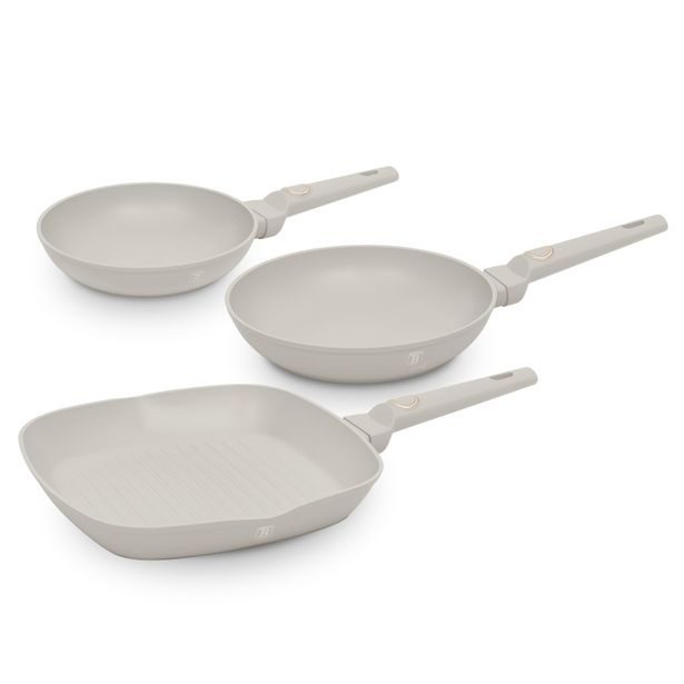 BERLINGERHAUS Sada pánví s titanovým povrchem 3 ks Sahara Collection steak BH-8079