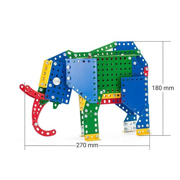 MERKUR - Stavebnice Merkur - ZOO - Slon, 265 dílků