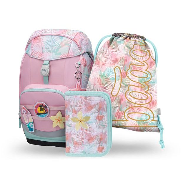 BAAGL SET 3 Airy Plus Sunset: batoh, penál, sáček