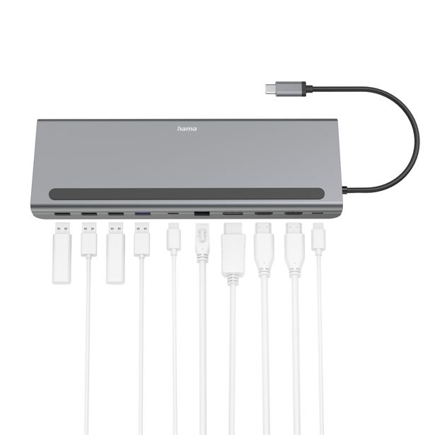 Hama USB-C hub ConnectOffice Pro, 10 připojení