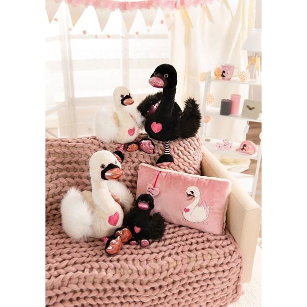 NICI NICI plyš Love Černá labuť 25cm, GREEN