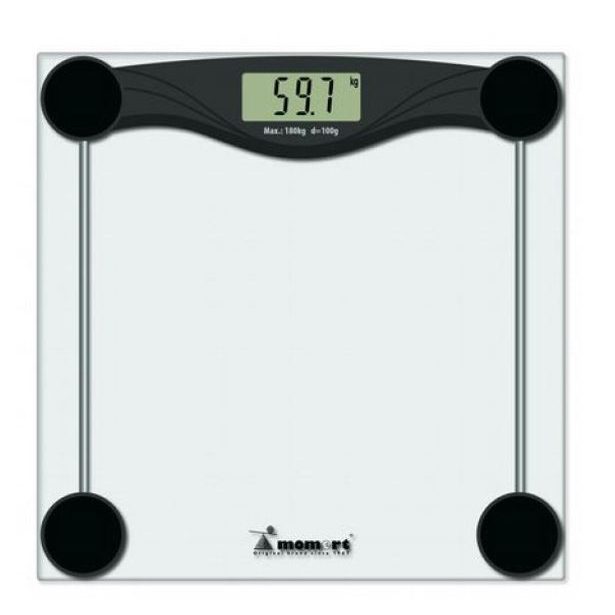 váha 180kg osob.dig. 5873, sklo, vč. bat.