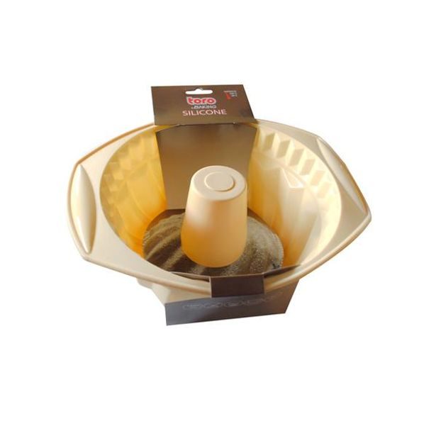 TORO Forma na bábovku silikon, krémová_hamashop