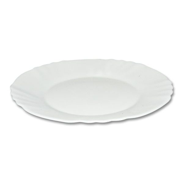 talíř d25cm mělký,EBRO bílý, opál.sklo