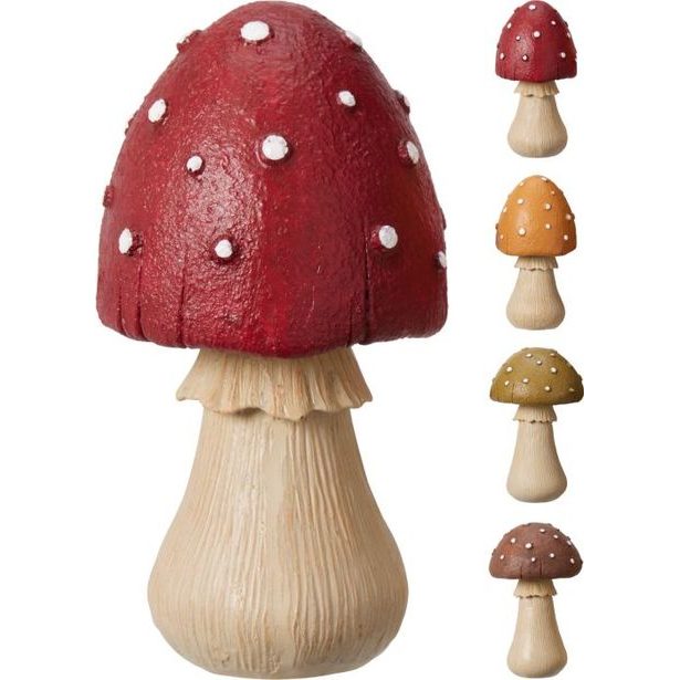 dekorace MUCHOMŮRKA, cm, mix barev, zahr.polystone