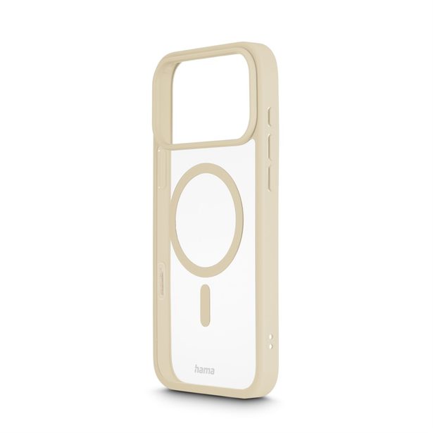 Hama Frame Protect, kryt pro Apple iPhone 17 Pro Max, magnetický, průhledný/béžový
