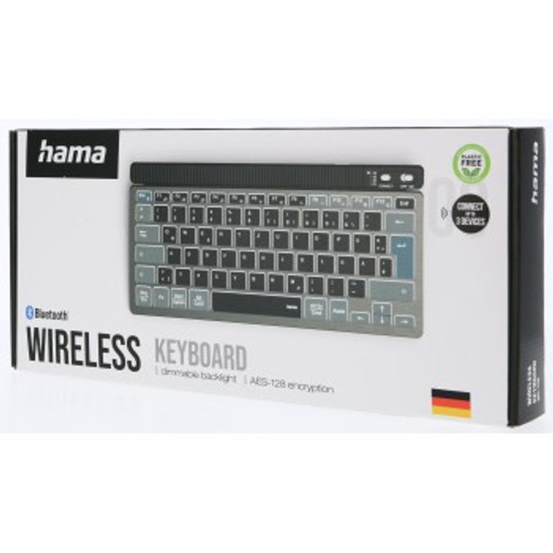 Hama bezdrátová Multi Device klávesnice WK-700, extra kompaktní, nabíjecí