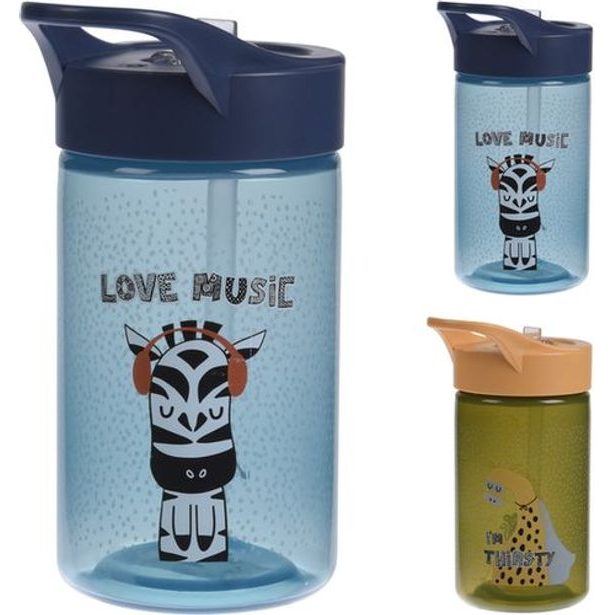 láhev 0,43l SPORT nápitka, 2barvy, plast