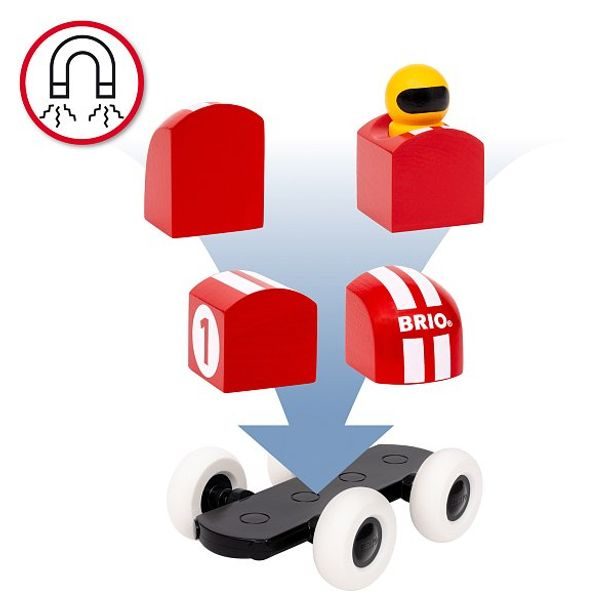 BRIO Magnetické závodní auto