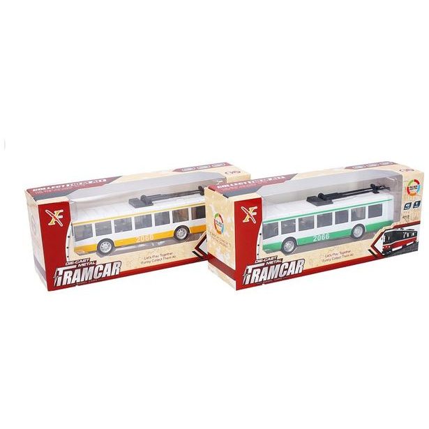 WIKY Trolejbus kovový s efekty 16 cm