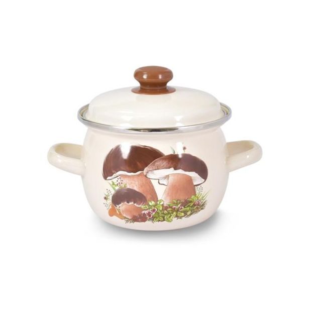 TORO BUCLATÝ HRNEC "HOUBY" S POKLICÍ 2,5 L, SMALT_hamashop