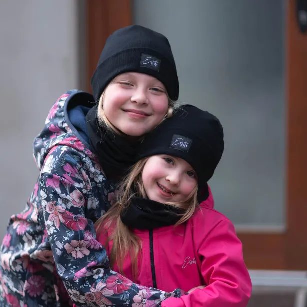 ESITO Žebrovaná čepice rolled up Color Black - černá / 34