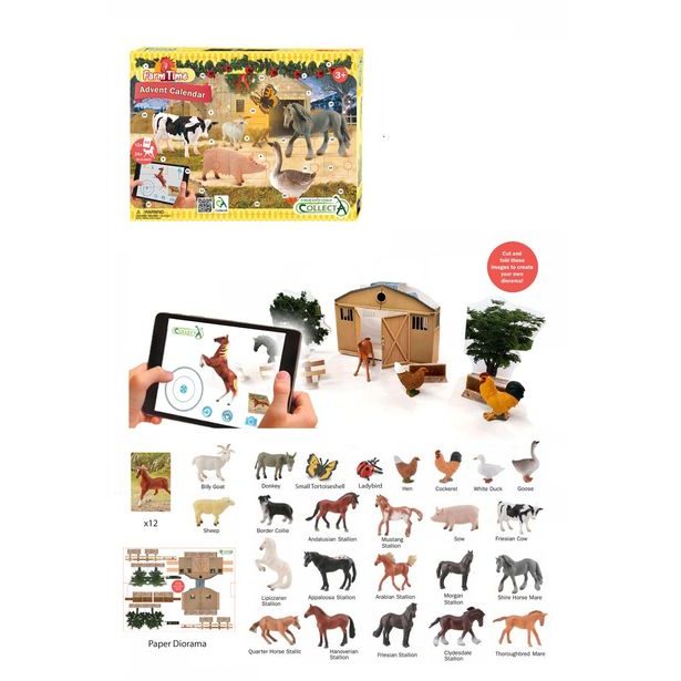 Adventní kalendář-farma a koně
