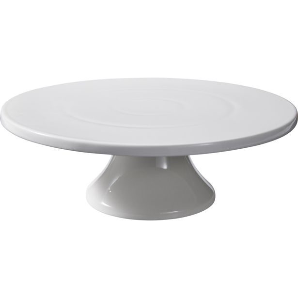 EXCELLENT HOUSEWARE Podnos na dort servírovací porcelán 28 cm bílý KO-210001740