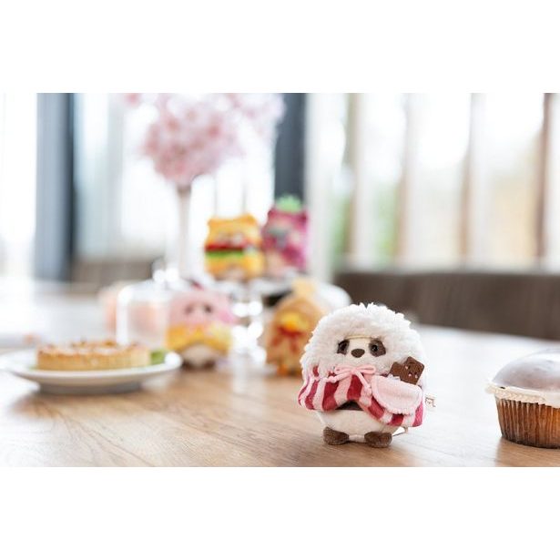 NICI NICI plyš MyMochi Panda Kono 8 cm v kostýmu popcorn s čokoládou,set dárkové bal.
