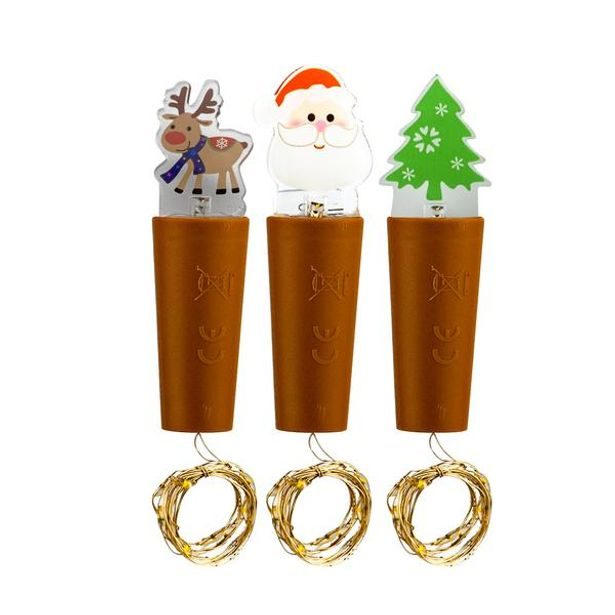 TORO ZÁTKA DEKORAČNÍ S ŘETĚZEM 9LED KOREK 3ASS 2X2X8CM_hamashop