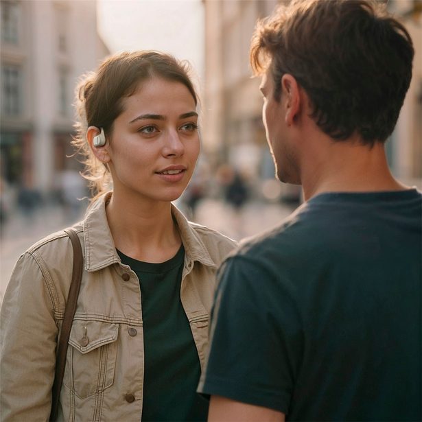 Hama Bluetooh sluchátka Spirit Open, open-ear, klip, béžová