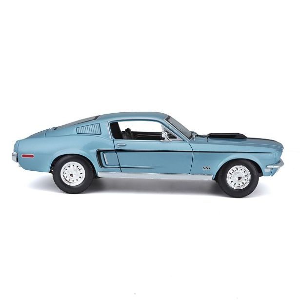 Maisto Maisto - Ford Mustang GT Cobra Jet FB 1968, metal modrá, 1:18