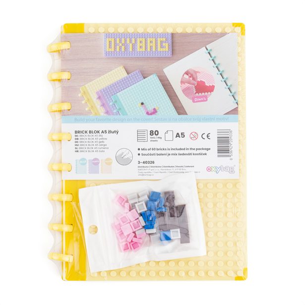 Blok A5 Brick blok žlutý