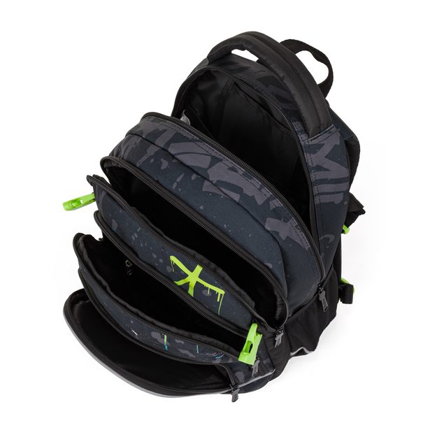 Studentský batoh OXY SCOOLER Graffiti Blue