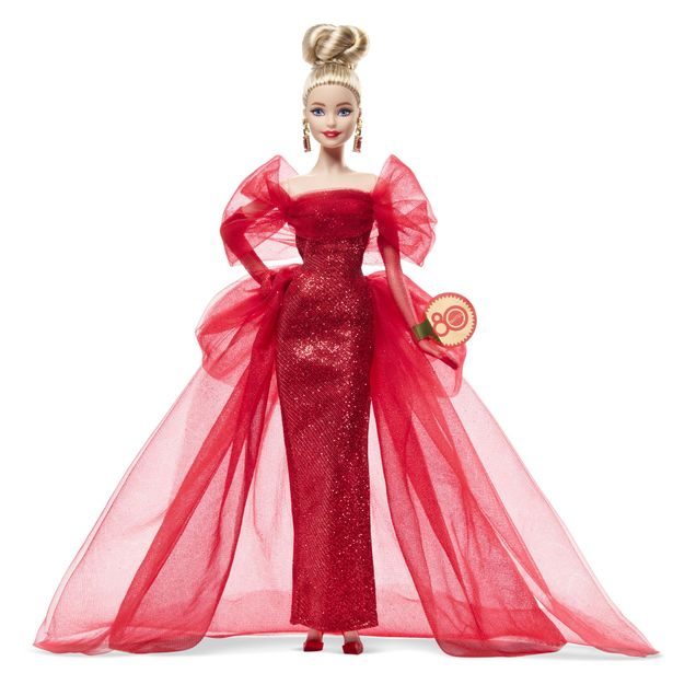 Barbie panenka blondýnka 80. výročí mattel