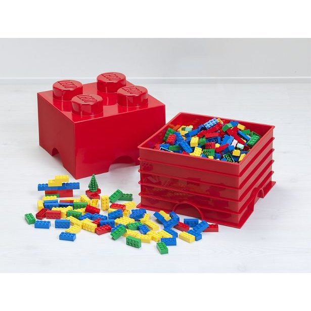 LEGO úložný box 4 - červená