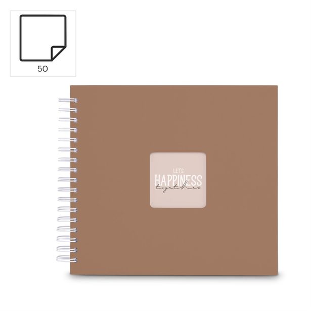 Hama album klasické spirálové FINE ART 28x24 cm, 50 stran, mousse, bílé listy