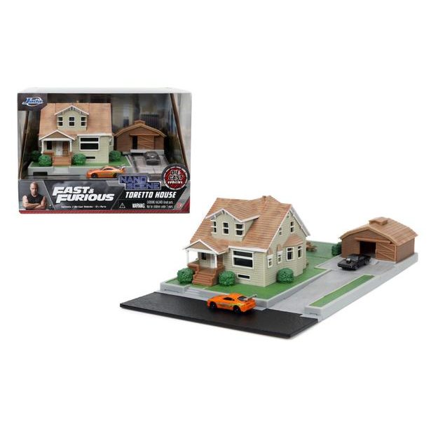 Rychle a zběsile Nanodiorama Dominikův dům s autíčky