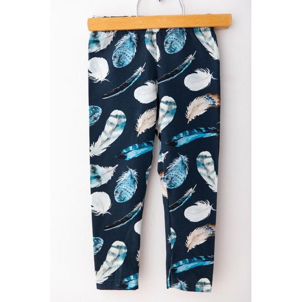 Legíny Lily Grey tm.modré pírka