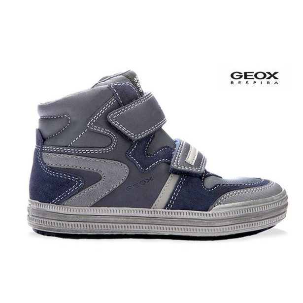 Dětské boty GEOX JR ELVIS NAVY/GREY