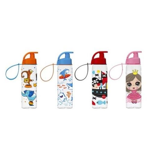 láhev 0,50l 4 DEKORY, nápitka, kryt, dětská, plast