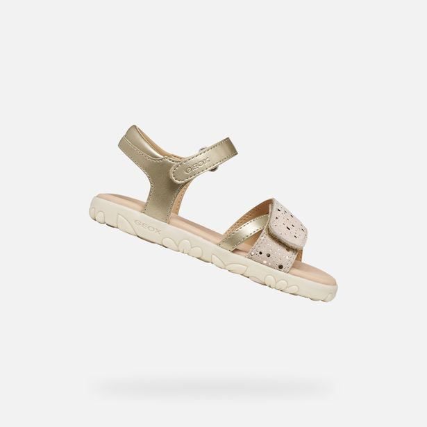 Zlaté dívčí sandály Geox Sandal Haiti