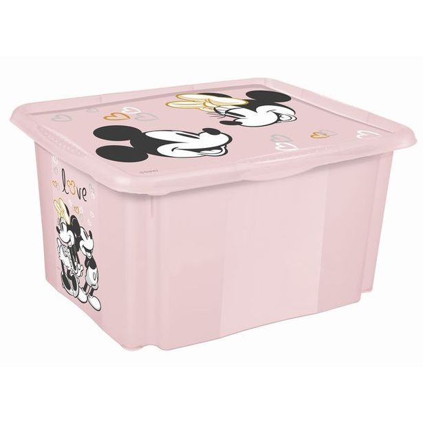 box 15,0 l MICKEY, sev.růž., 38x28,5x20,5cm, plast