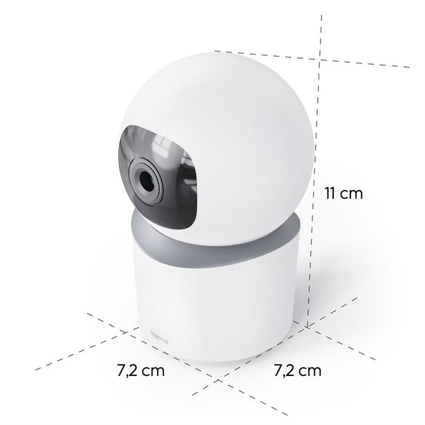 Hama Smart domácí WiFi kamera, otáčení/naklápění, noční vidění, Full HD