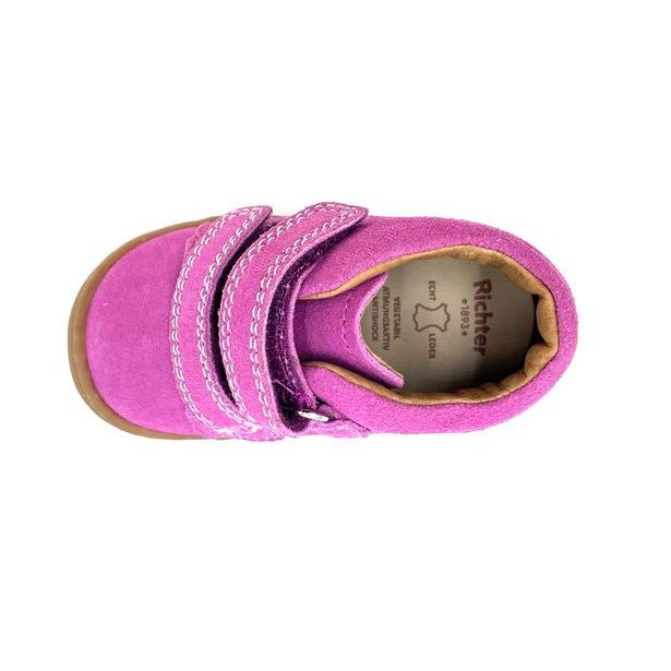 Dívčí celokožené kompromisní boty Richter - růžové